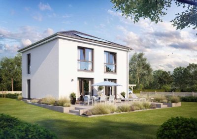 Stadtvilla - energieeffizient, schlüsselfertig, incl. PV-Anlage, Bauzeit 7 Monate + Traumgrundstück