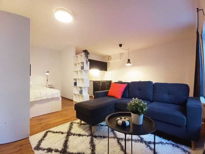 Teilmöblierte 1-Zimmer-Wohnung mit Stellplatz & großem Kellerraum in Marburg-Ortenberg