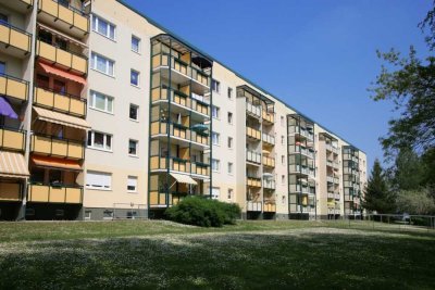 Weiter Balkonblick über das Altenburger Land