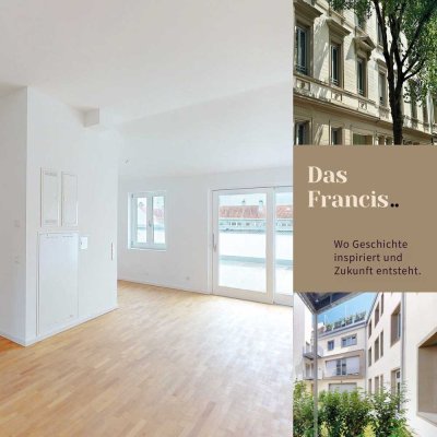 Über den Dächern der Weststadt! Exklusive Wohnung mit Dachterrasse im Francis.