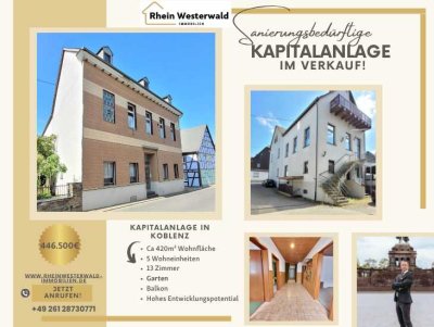 Kapitalanlage in Koblenz – Mehrfamilienhaus mit Neuplanung und Förderpotenzial