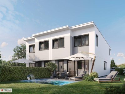 Moderne Doppelhaushälfte in Langenzersdorf – Erstbezug mit Terrasse und 4 Zimmern!