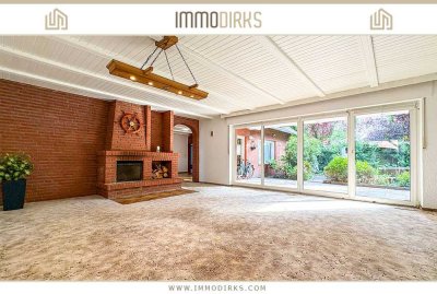 Oldersum: Großzügiges Zuhause mit Kamin, Loggia und überdachter Terrasse