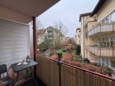 * ETW  * vermietet * Balkon * Außenrollos * TG-Stellplatz *