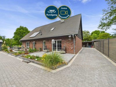 ELEGANTES RAUMWUNDER IN RUHIGER LAGE – NEUWERTIGES LUXURIÖSES TRAUMHAUS MIT TERRASSE UND GARTEN