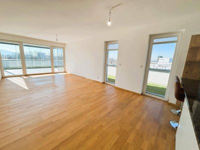 Große Außenterrasse – Wintergarten - Moderne Einbauküche mit vielen Extras - 4-Raum-Wohnung in Urfahr zu vermieten