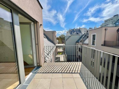 Terrassenwohnung nahe U1 Kagraner Platz – 2 Zimmer, 47m2, Klimaanlage!