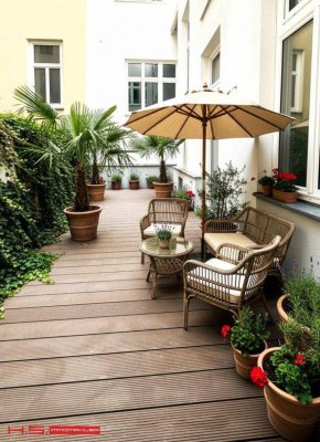 SERVITENVIERTEL- TERRASSENERSTBEZUG auf " GARTENEBENE" - HIGH END ALTBAUWOHNUNG - STILJUWEL - 2 ZIMMER + NR - RUHELAGE