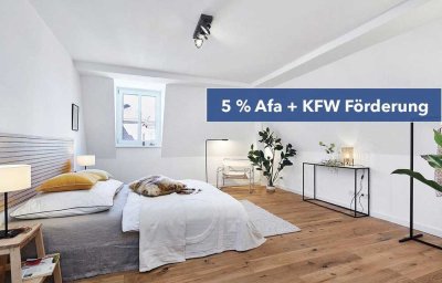Provisionsfrei: Neubau 3-Zimmerwohnung mit Altbauflair - 5 % AfA und KfW-Förderung