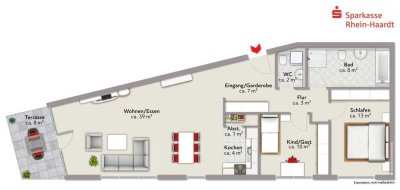 Exklusive Neubau-Eigentumswohnung zum Erstbezug, mitten in den Weinbergen