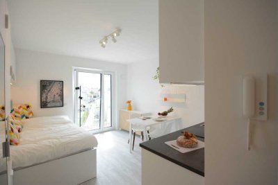 LUXUS 1 Zi. NEUBAU Whg., Nähe Universität (TUM), NEUFAHRN (S 1), luxuriös möbliert/fully furnished