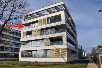 Exklusive 3-Zi-Wohnung mit atemberaubendem Schlei-Blick in erster Reihe