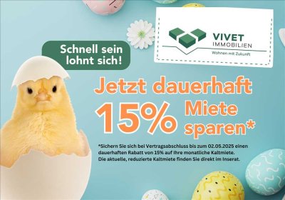 Helle 2-Zimmer-Wohnung sucht neuen Mieter