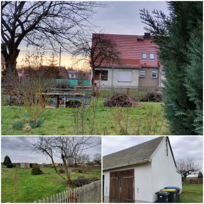 Provisionsfrei* Doppelhaushälfte mit großen Garten und Garage - perfekt für Familien und Handwerker!
