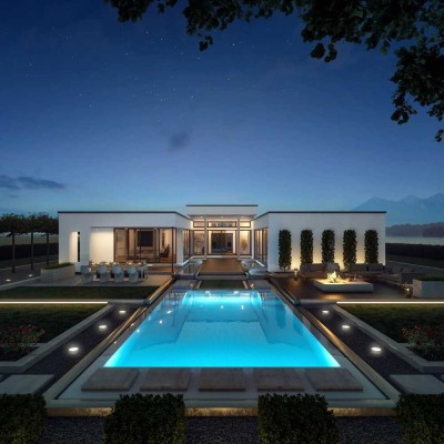 Hier ein  BUNGALOW- WOW-Effekt aus dem Hause Bien Zenker inkl. Grundstück