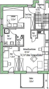 ***Vorankündigung***Neubau-Zwei-Zimmer-Wohnung in Mühldorf a. Inn