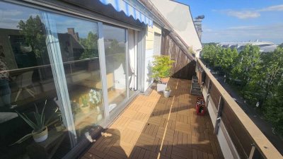 3-Zimmer-Dachgeschosswohnung mit Dachterrasse in Augsburg im Bismarckviertel