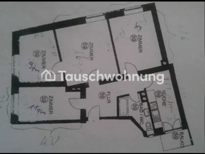 Tauschwohnung: Altbauwohnung in der Wiehre