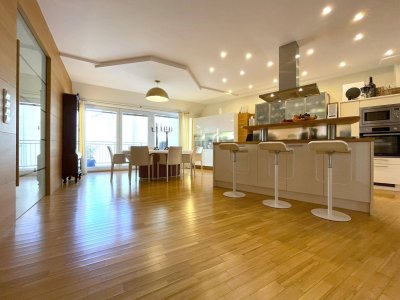 Einzigartige Fernblicke Wiens – Besonderheit in Mariahilf – 2 Ebene – 3 Terrassen – Weinkeller