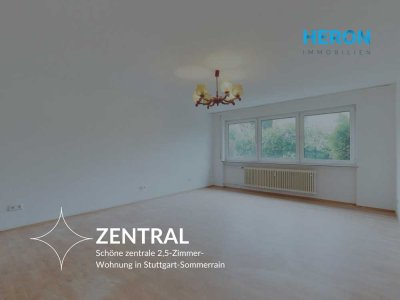 ZENTRAL - Schöne zentrale 2,5-Zimmer-Wohnung in Stuttgart-Sommerrain
