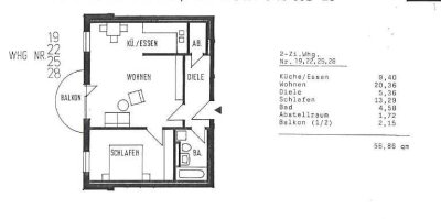 Exklusive, gepflegte 2,5-Zimmer-Wohnung mit Balkon in Laupheim