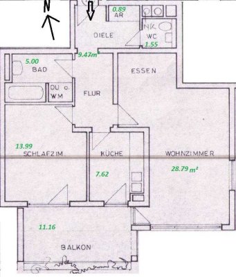 2-Zi-Whg zur Miete in Nbg Johannis nähe Hallerwiese