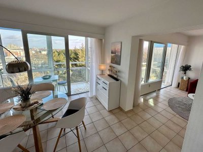 Über den Dächern von Duhnen, exklusive 51 qm 2-Zimmer Wohnung mit Seeblick direkt am Strand