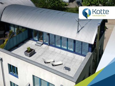 Renovierte Maisonettewohnung mit großer Dachterrasse, Balkon und Fahrstuhl