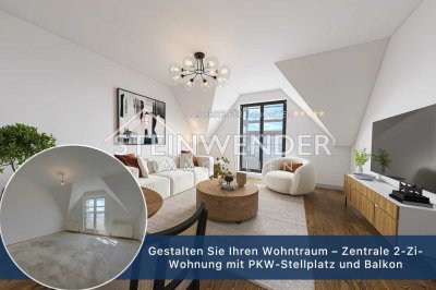 Gestalten Sie Ihren Wohntraum – Zentrale 2-Zi-Wohnung mit PKW-Stellplatz und Balkon