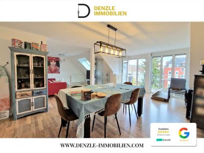 Zentrale & attraktive Maisonettewohnung mit sonnigem Balkon, Blick auf die Achalm & Außenstellplatz