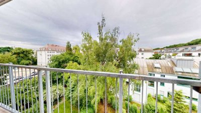 FUNKTIONAL |  Traumhafte Park-Lage, Süd-Balkon nahe U-Bahn Scheidplatz, KEIN Aufzug!