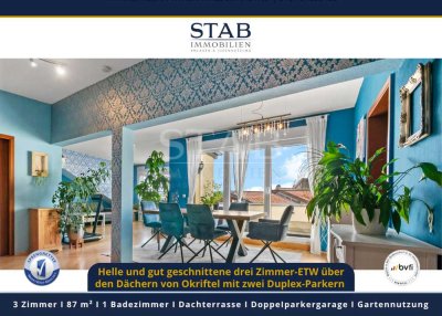 3-Zimmer-Wohnung mit 2,77 m Deckenhöhe, Balkon, Klimaanlage & 2 Stellplätzen in Okriftel