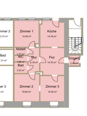 Attraktive und vollständig renovierte 3,5-Raum-Terrassenwohnung mit Einbauküche in Schopfheim
