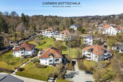 Sonnige, toll geschnittene Gartenwohnung in herrlicher Villenwohnanlage im Herzen von Starnberg