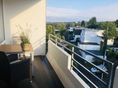 Modernes voll möbliertes 47qm Appartement mit großem Sonnenbalkon