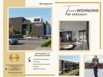 Neubau mit Stil & Komfort – Lichtdurchflutete 4-Zimmer-Wohnung mit Aufzug in Weißenthurm!