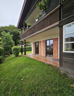 Eggstätt, helle 2-Zimmer-Terrassenwohnung in Süd- und Westlage