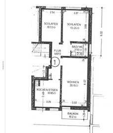Schöne 3-Zimmer-Hochparterre-Wohnung mit Balkon in Albstadt