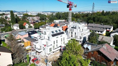 Herbstaktion! Die schöne Seite Wiens! TOP Neubauprojekt im Grünen - Klimaaktiv Bronze! Perfekte Raumaufteilung + Luftwärmepumpe und Solaranlage + Grün- und Ruhelage + Garage!