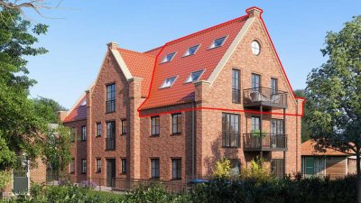 Moderne DG Wohnung auf Juist mit Balkon in direkter Strandnähe