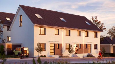 Baustart erfolgt, 2 Bäder (OG + DG), Garage etc. LETZTES HAUS (REH NR. 1), Effizienzhaus 40
