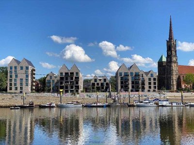 Helle Drei-Zimmer Wohnung mit Weserblick in modernem Gebäude im Stephanitor