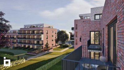 D09: 3-Zimmerwohnung im 1. OG mit Balkon zur idyllischen Gartenseite