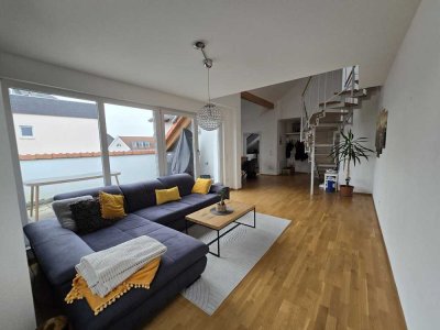 Moderne Maisonettewohnung mit Dachterrasse in Obertshausen-Hausen