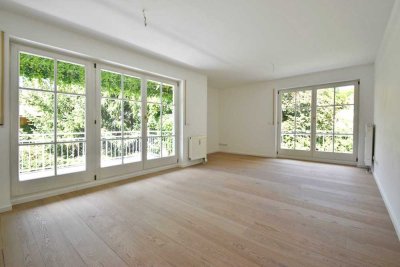 Renovierte 3-Zimmer-Wohnung mit Süd-Loggia und West-Balkon in zentraler und ruhiger Lage in Grünwald