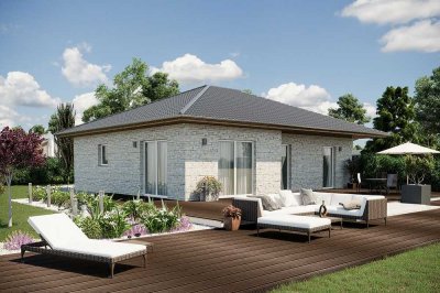 Ideal für eine kleine Familie. Grundstück u. Bungalow