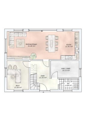 Repräsentative Stadtvilla mit sechs (!) Zimmern als VORSCHLAG – Grundstückspreis inkl.!