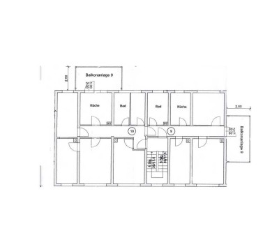 Zwei Wohnungen auf einer Etage mit Balkon in Narsdorf