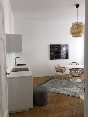 Geschmackvolle, gepflegte 1,5-Raum-Wohnung mit Balkon und EBK in Jüterbog