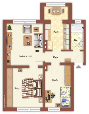 Demnächst frei! 3-Zimmer-Wohnung in Mönchengladbach Odenkirchen